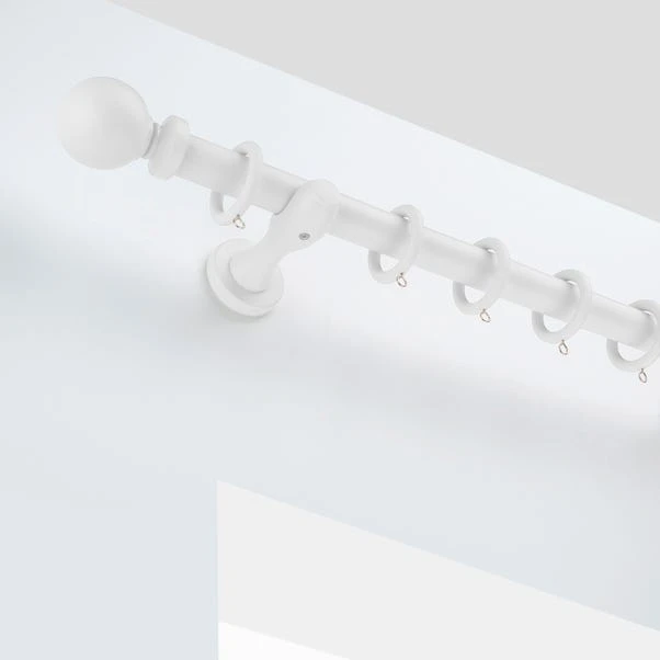 Dunelm Ashton Wooden Curtain Pole Dia. 28mm 1 Dunelm Ashton Wooden Curtain Pole Dia. 28mm