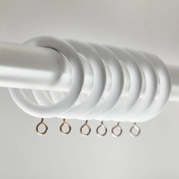 Dunelm Ashton Wooden Curtain Rings Dia. 28mm 1 Dunelm Ashton Wooden Curtain Rings Dia. 28mm