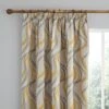 Dunelm Mirage Ochre Pencil Pleat Curtains