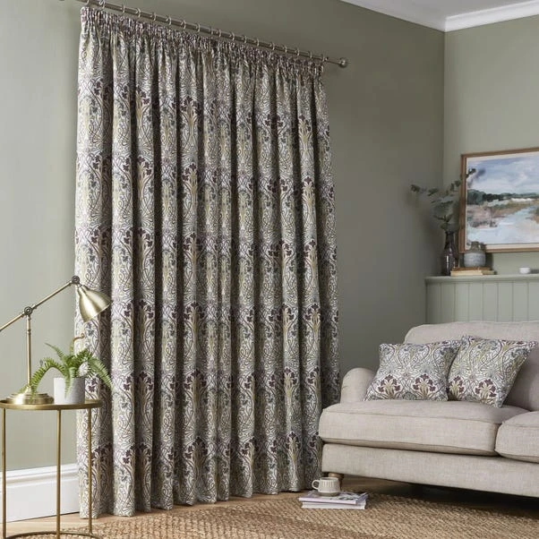 Luxury Collection Lucetta Mauve Pencil Pleat Curtains 4 Luxury Collection Lucetta Mauve Pencil Pleat Curtains - Image 4