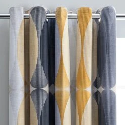 Elements Elijah Ochre Blackout Eyelet Curtains