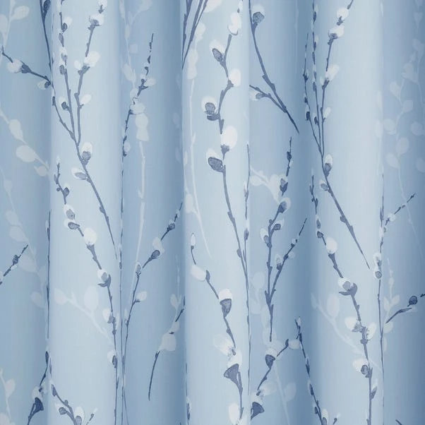 Dunelm Belle Blue Blackout Eyelet Curtains 3 Dunelm Belle Blue Blackout Eyelet Curtains - Image 3