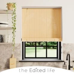 The Edited Life Bamboo Natural Roller Blind