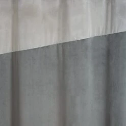 Dunelm Velour Top Border Grey Eyelet Curtains -Best Curtain Shop 30717323 alt02