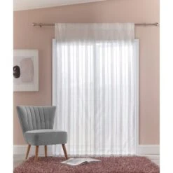 Dunelm Polly White Hidden Tab Top Voile 8 Dunelm Polly White Hidden Tab Top Voile -Best Curtain Shop 30717385 alt04
