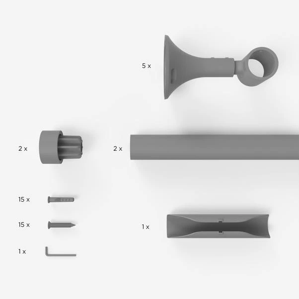 Dunelm Trinity Matt 4m Eyelet Bay Pole Dia. 28mm 3 Dunelm Trinity Matt 4m Eyelet Bay Pole Dia. 28mm - Image 3