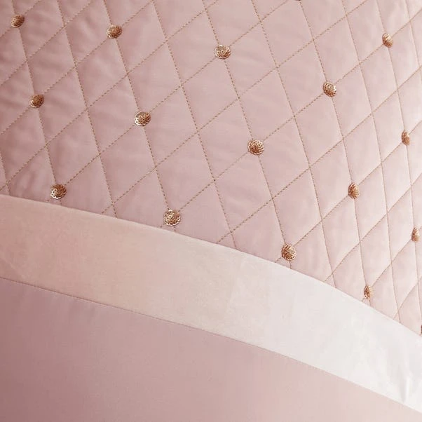 Catherine Lansfield Blush Sequin Cluster Eyelet Curtains 3 Catherine Lansfield Blush Sequin Cluster Eyelet Curtains - Image 3