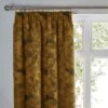 Dunelm Crane Old Gold Pencil Pleat Curtains