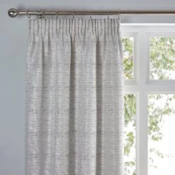 Dunelm Molly White Pencil Pleat Curtains