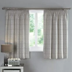 Dunelm Molly White Pencil Pleat Curtains -Best Curtain Shop 30726967 alt05