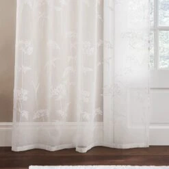 Dunelm Dorma Cheddleton White Slot Top Voile -Best Curtain Shop 30726991 alt06
