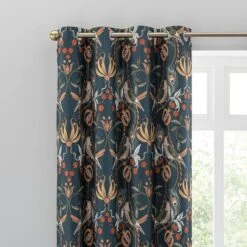 Dunelm Havisham Bottle Green Eyelet Curtains