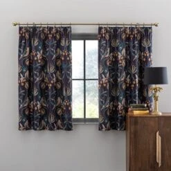 Dunelm Havisham Navy Pencil Pleat Curtains -Best Curtain Shop 30729251 alt05