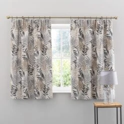 Luxury Collection Leaf Jacquard Grey Pencil Pleat Curtains 10 Luxury Collection Leaf Jacquard Grey Pencil Pleat Curtains -Best Curtain Shop 30729264 alt05