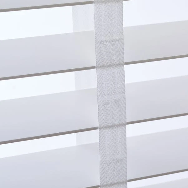 Dunelm White 63mm Hardwood Shutter Effect Venetian Blind 2 Dunelm White 63mm Hardwood Shutter Effect Venetian Blind - Image 2