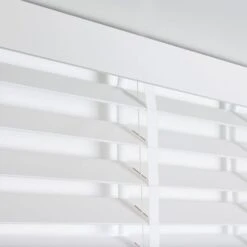 Dunelm White 63mm Hardwood Shutter Effect Venetian Blind 10 Dunelm White 63mm Hardwood Shutter Effect Venetian Blind -Best Curtain Shop 30730111 alt04