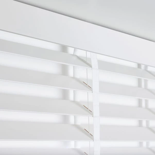 Dunelm White 63mm Hardwood Shutter Effect Venetian Blind 5 Dunelm White 63mm Hardwood Shutter Effect Venetian Blind - Image 5