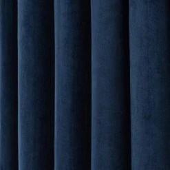 Dunelm Margot Midnight Blue Velour Pencil Pleat Curtains 8 Dunelm Margot Midnight Blue Velour Pencil Pleat Curtains -Best Curtain Shop 30733740 alt02