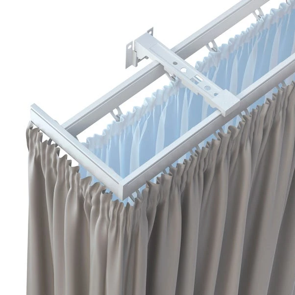 Dunelm Double Layer Aluminium Track 2 Dunelm Double Layer Aluminium Track - Image 2