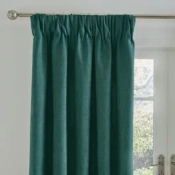 Dunelm Wynter Jade Thermal Pencil Pleat Curtains