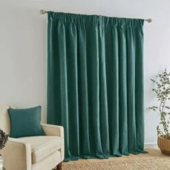 Dunelm Wynter Jade Thermal Pencil Pleat Curtains -Best Curtain Shop 30735979 alt04