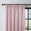 Dunelm Recycled Velour Blush Pencil Pleat Curtains