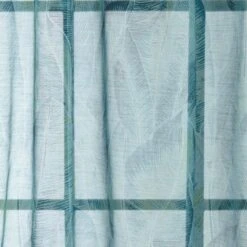 Dunelm Printed Malawi Green Slot Top Voile Panel -Best Curtain Shop 30751809 alt02