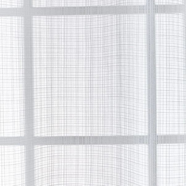 Dunelm Aspen Sheer White Eyelet Voile Panel 3 Dunelm Aspen Sheer White Eyelet Voile Panel - Image 3
