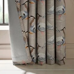 Natural History Museum Heron Natural Eyelet Curtains 10 Natural History Museum Heron Natural Eyelet Curtains -Best Curtain Shop 30754102 alt06