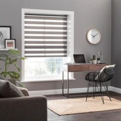 Dunelm Day And Night Grey Daylight Roller Blind