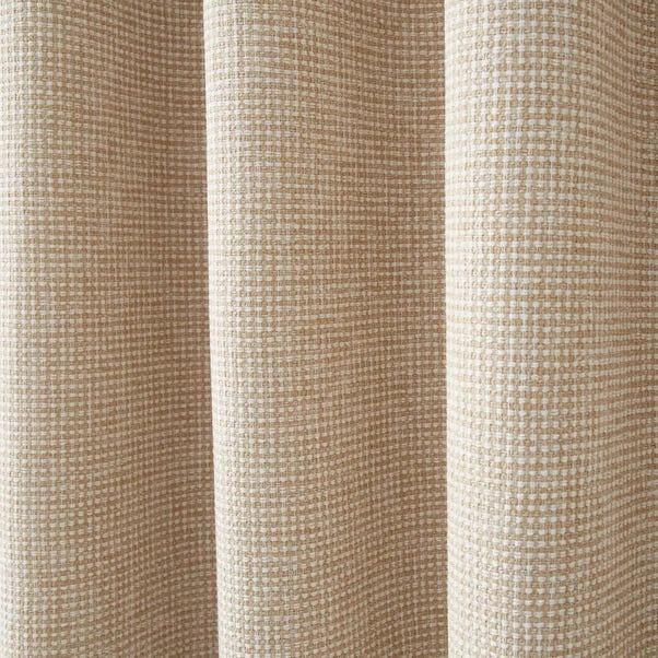 Dunelm Albert Chenille Warm Sand Eyelet Curtains 2 Dunelm Albert Chenille Warm Sand Eyelet Curtains - Image 2