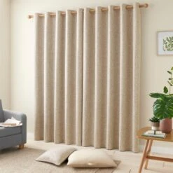 Dunelm Albert Chenille Warm Sand Eyelet Curtains 9 Dunelm Albert Chenille Warm Sand Eyelet Curtains -Best Curtain Shop 30754754 alt04