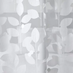 Dunelm Elements Modern Leaf Burn Out Multicoloured Slot Top Voile Panel 7 Dunelm Elements Modern Leaf Burn Out Multicoloured Slot Top Voile Panel -Best Curtain Shop 30754760 alt02