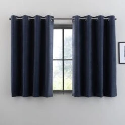 Dunelm Zodiac Navy Eyelet Blackout Curtains 10 Dunelm Zodiac Navy Eyelet Blackout Curtains -Best Curtain Shop 30755052 alt05