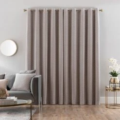 Dunelm Chenille Hive Chateau Grey Eyelet Curtains 9 Dunelm Chenille Hive Chateau Grey Eyelet Curtains -Best Curtain Shop 30755129 alt04