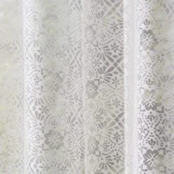 Dunelm Pretty Boho Tile Burnout Slot Top Voile -Best Curtain Shop 30755403 alt02