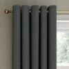 Dunelm Berlin Charcoal Thermal Blackout Eyelet Curtains