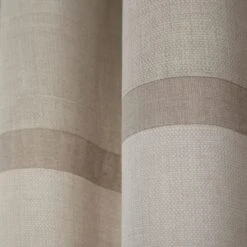 Catherine Lansfield Melville Woven Texture Natural Eyelet Curtains -Best Curtain Shop 30758526 alt02