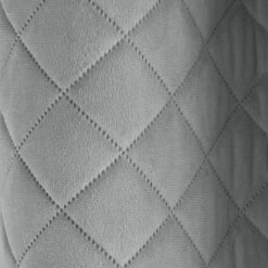 Catherine Lansfield So Soft Luxe Velvet Silver Thermal Eyelet Curtains -Best Curtain Shop 30758624 alt02