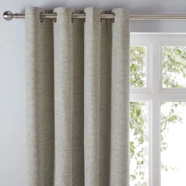 Churchgate Swithland Herringbone Sage Eyelet Curtains 1 Churchgate Swithland Herringbone Sage Eyelet Curtains