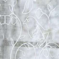 Dunelm Ruskin Embroidery Slot Top Voile -Best Curtain Shop 30768051 alt02