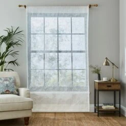 Dunelm Ruskin Embroidery Slot Top Voile -Best Curtain Shop 30768051 alt04