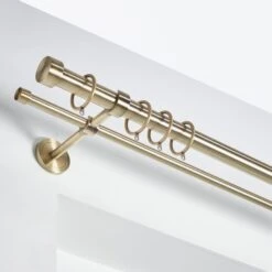 Dunelm Trinity Metal Double Extendable Curtain Pole
