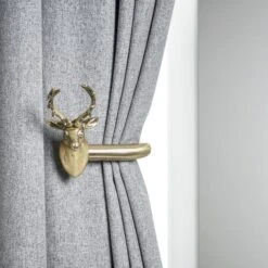 Dunelm Mix And Match Pair Of Stag Curtain Holdbacks