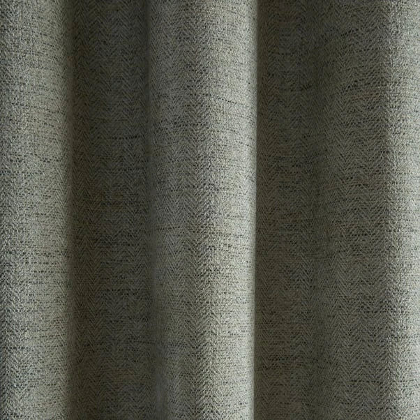 Churchgate Swithland Herringbone Sage Pencil Pleat Curtains 3 Churchgate Swithland Herringbone Sage Pencil Pleat Curtains - Image 3