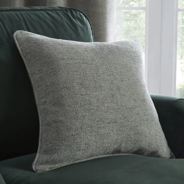 Churchgate Swithland Herringbone Sage Pencil Pleat Curtains 6 Churchgate Swithland Herringbone Sage Pencil Pleat Curtains - Image 6