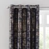 Dunelm Romano Navy Velour Eyelet Curtains