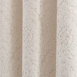 Dunelm Damask Cut Velvet Ivory Eyelet Curtains 8 Dunelm Damask Cut Velvet Ivory Eyelet Curtains -Best Curtain Shop 30769422 alt02