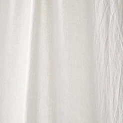 Dunelm Crinkle Cotton White Slot Top Single Voile Panel -Best Curtain Shop 30769572 alt02