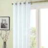 Dunelm Sheer Elegance White Eyelet Single Voile Panel